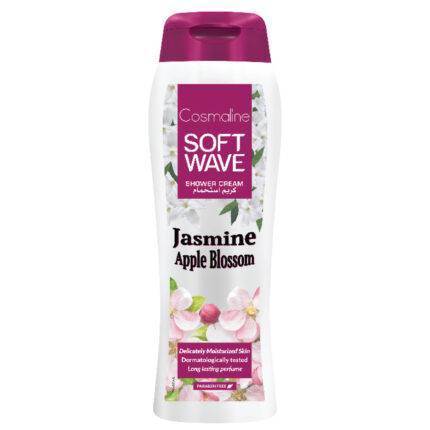 Gel de dus cu ingrediente naturale, aroma de Iasomie si Flori de Mar, Cosmaline Soft Wave, 400ml